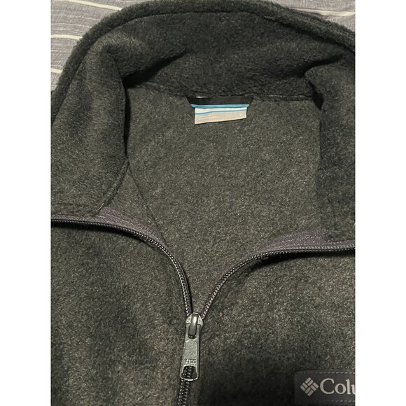 Columbia Men's Steens Mountain Vest Columbia Grey Full Zip Up Mens Size Small - Picture 3 of 4